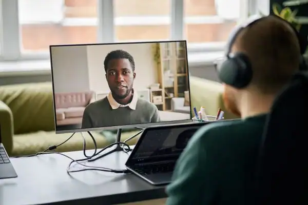 image of online mediation Devon in progress.